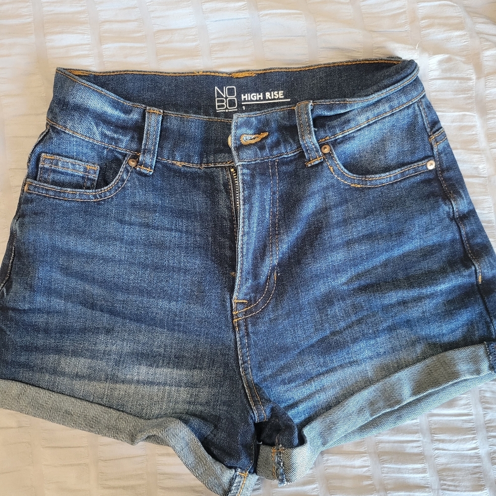High rise denim